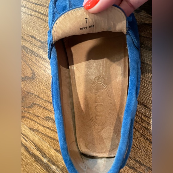 Tod’s Men’s Blue Suede Driving Loafers - Size 7 (fit like US 8) main image 4